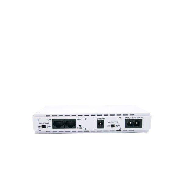 Mini DC UPS with Poe Port and Output 9V 12V 15V 24V for WiFi Routers and Cameras