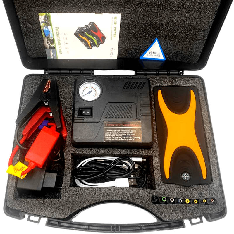 12V Jump Starter with Air Compressor Pump