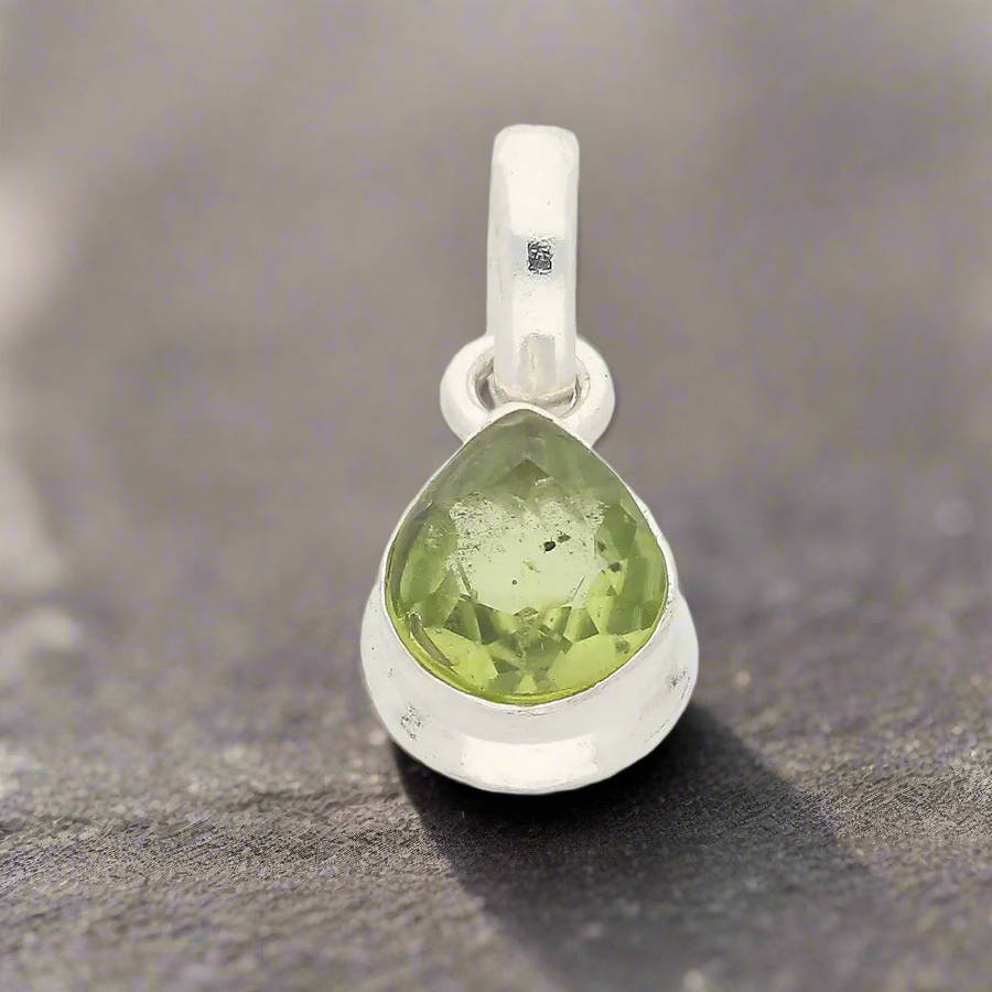 Celestial Drops Peridot Necklace - Stone of Renewal and Growth