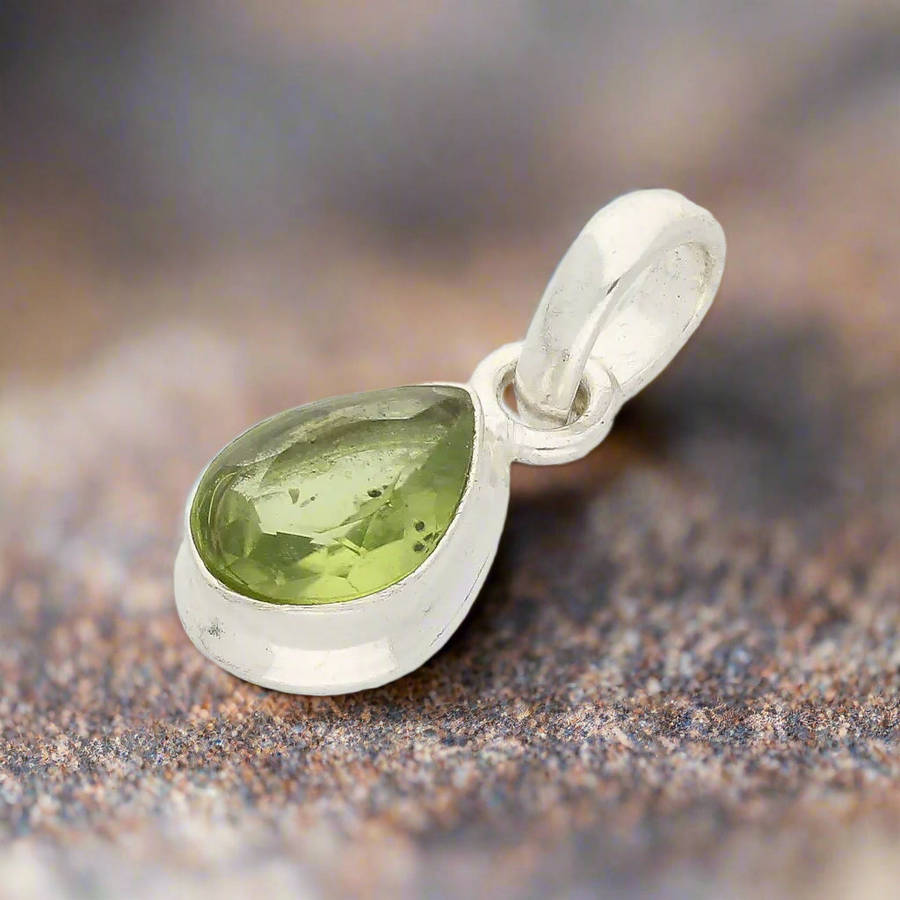 Celestial Drops Peridot Necklace - Stone of Renewal and Growth