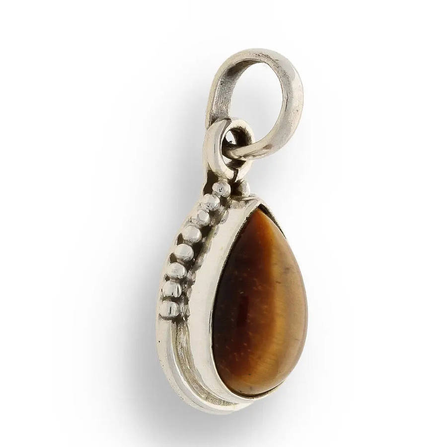 Tigers Eye Sterling Silver Necklace