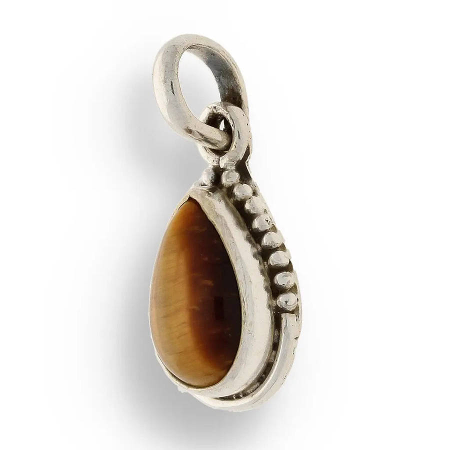 Tigers Eye Sterling Silver Necklace
