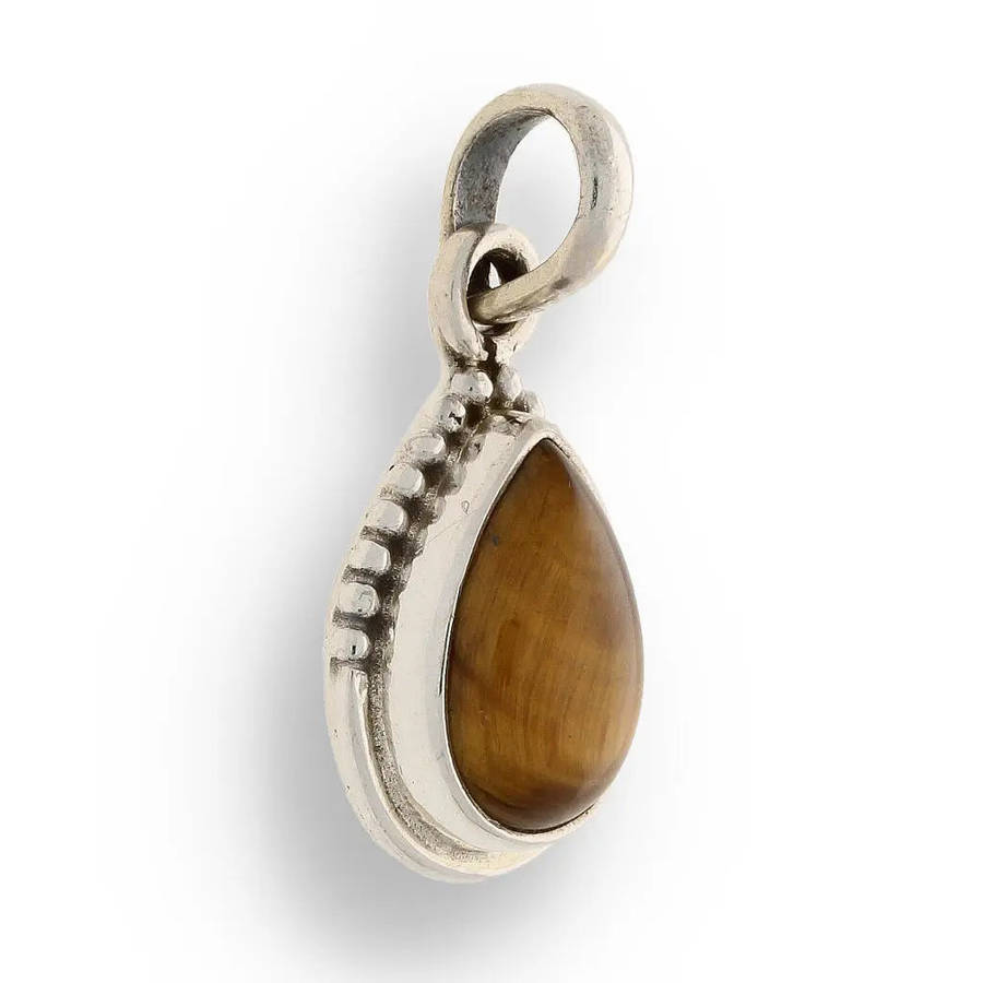 Tigers Eye Sterling Silver Necklace