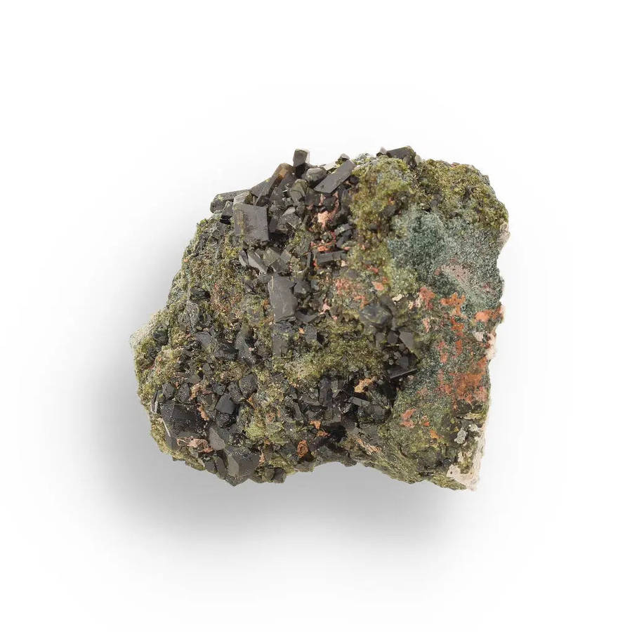Epidote Cluster on Matrix: A Green Beauty from Peru