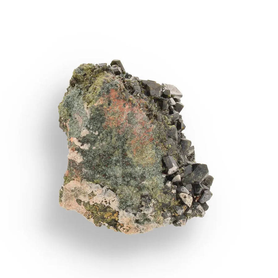 Epidote Cluster on Matrix: A Green Beauty from Peru