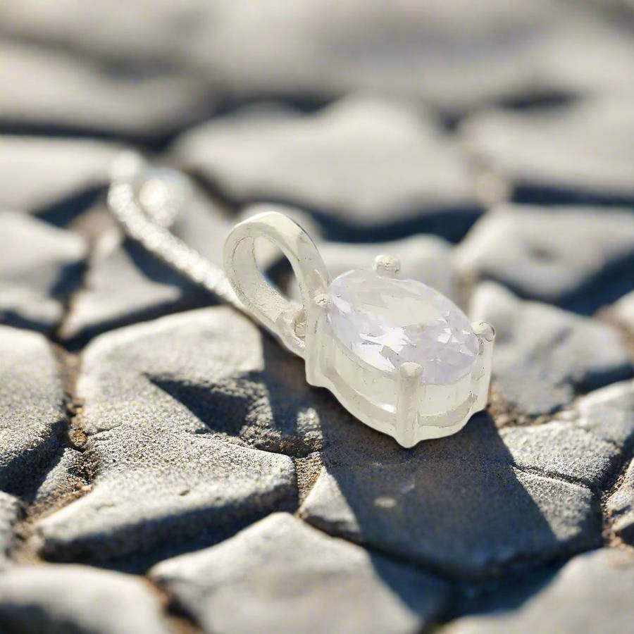 Quartz "Crystal Vision" Sterling Silver Pendant - Pure Brilliance Unleashed