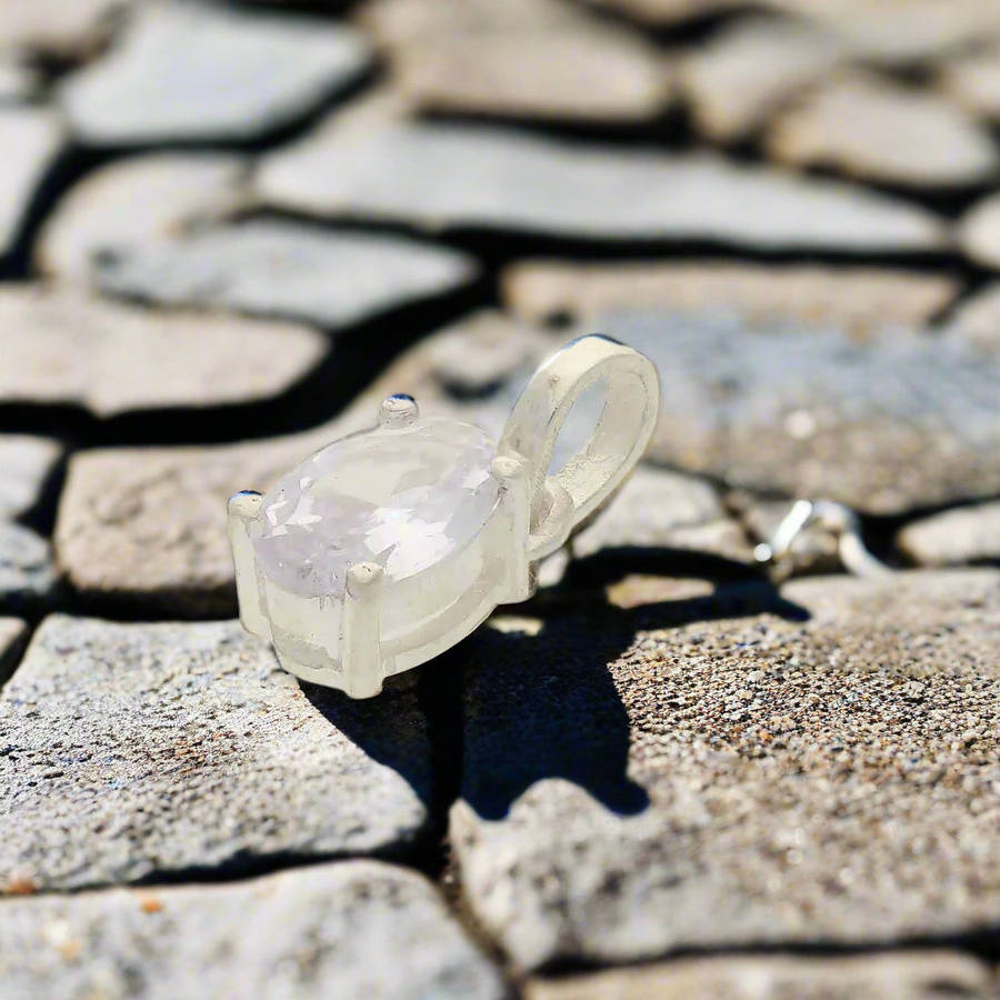 Quartz "Crystal Vision" Sterling Silver Pendant - Pure Brilliance Unleashed