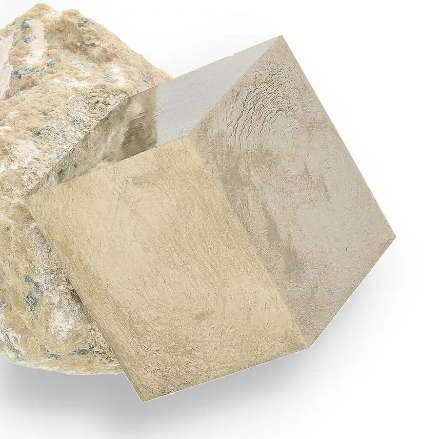 Museum Quality Navajún Pyrite Crystal with Matrix