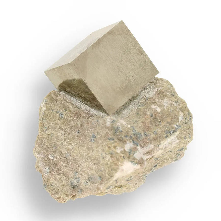 Museum Quality Navajún Pyrite Crystal with Matrix