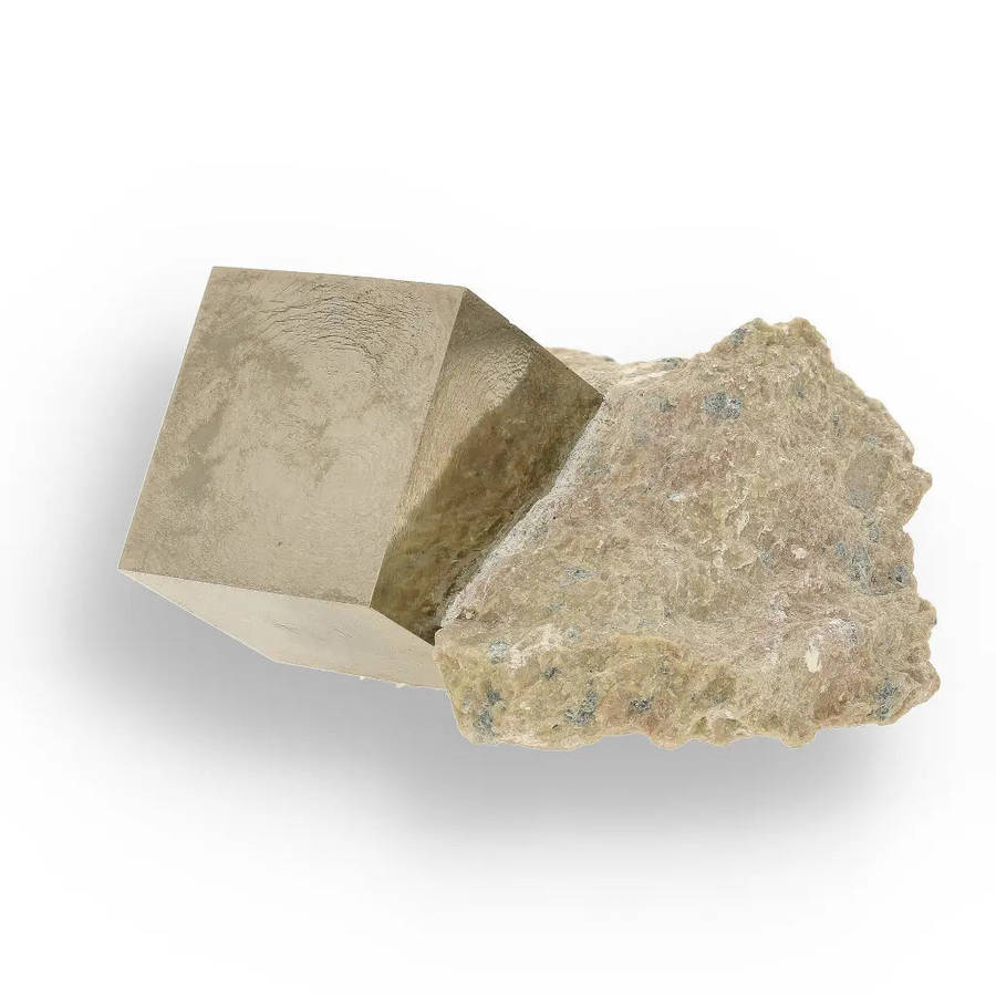 Museum Quality Navajún Pyrite Crystal with Matrix