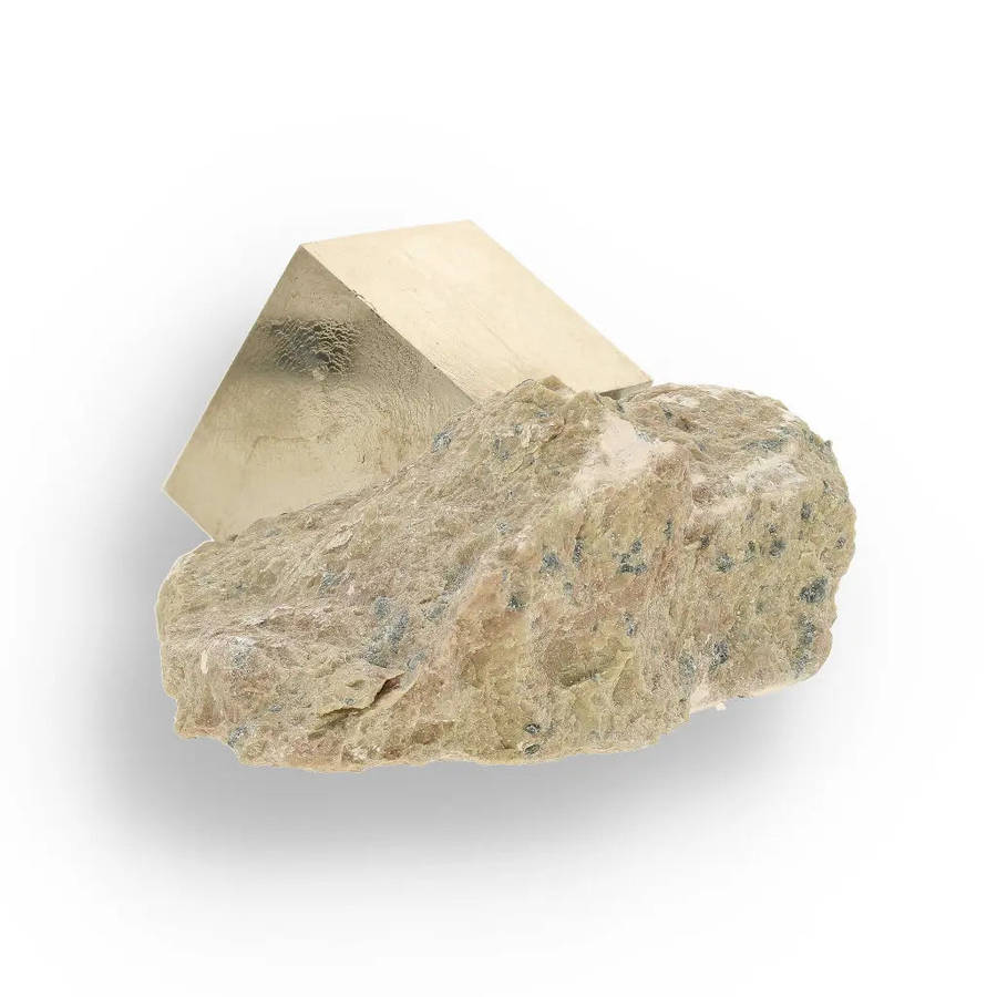 Museum Quality Navajún Pyrite Crystal with Matrix