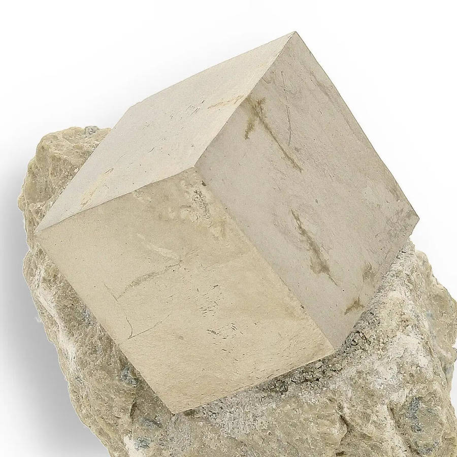 Premier Spanish Pyrite Cube on Matrix - Navajún Classic
