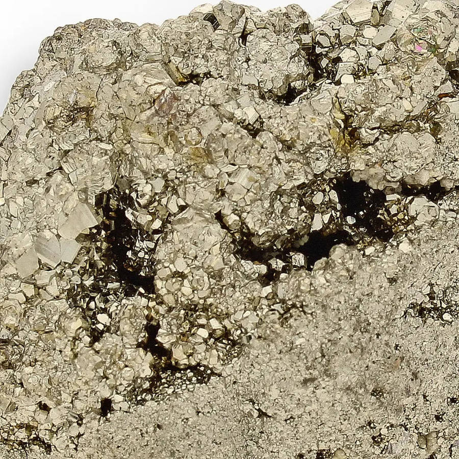 Iridescent Pyrite Cluster - Natural Formation from Peru