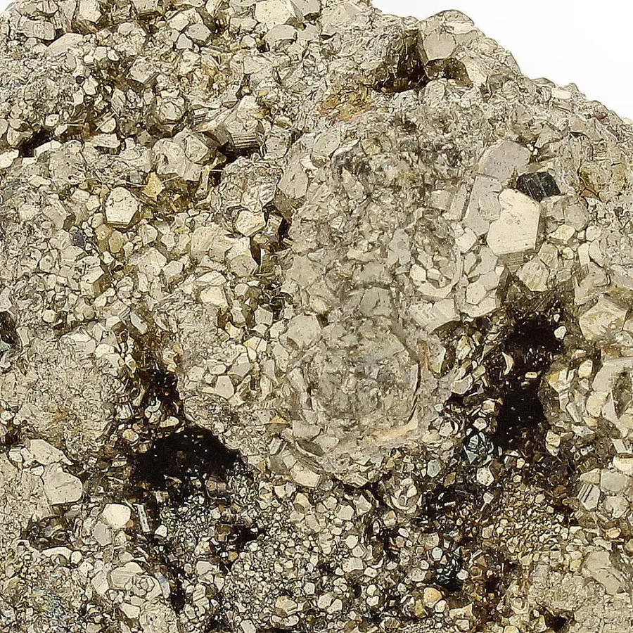 Iridescent Pyrite Cluster - Natural Formation from Peru