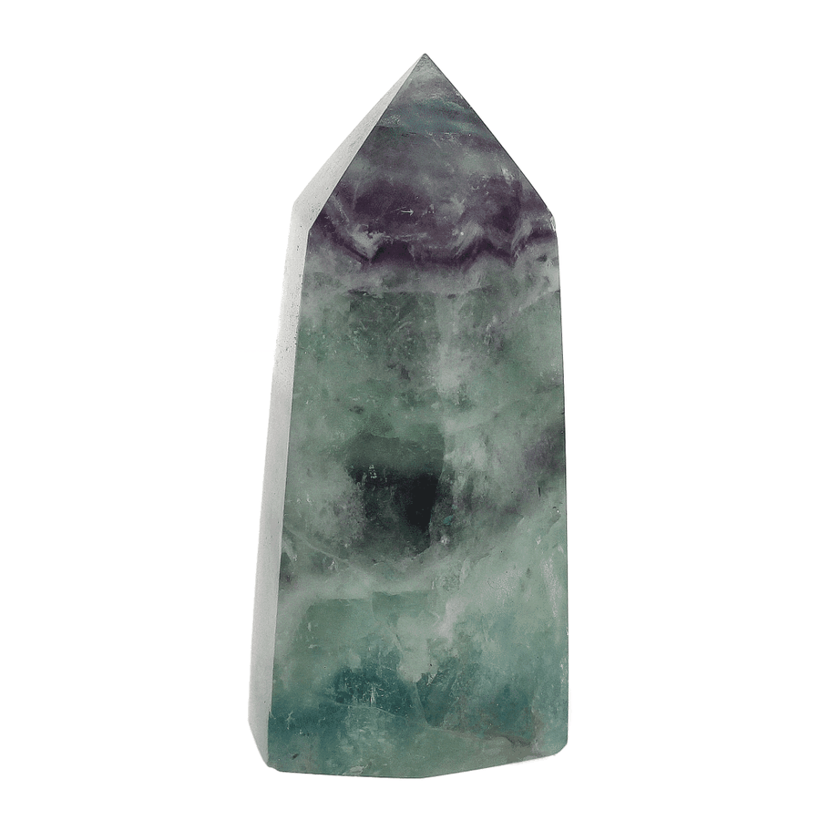 Fluorite Polished Point  Clarity & Focus