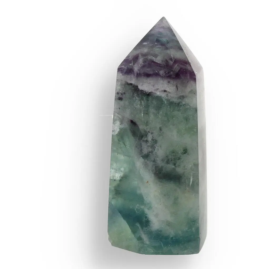 Fluorite Polished Point  Clarity & Focus