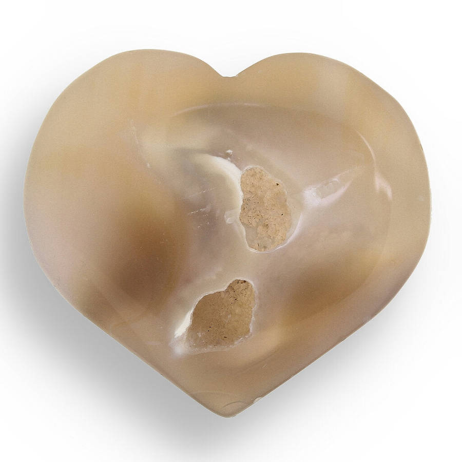 Agate Crystal Heart for Inner Strength