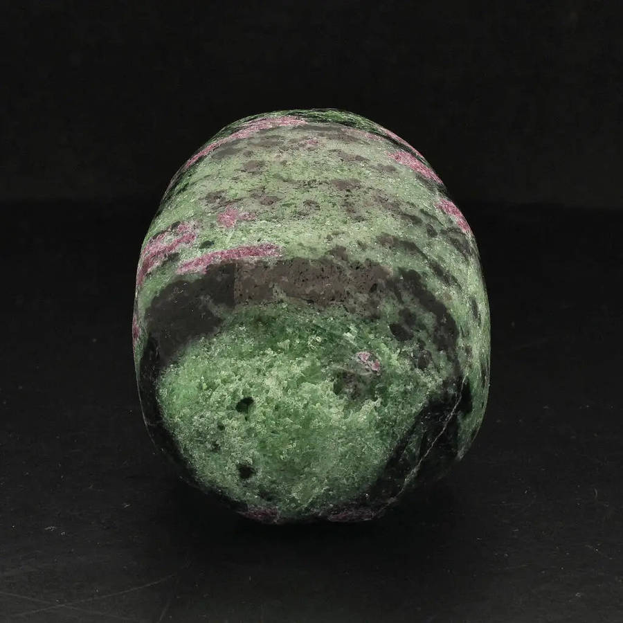 Ruby Zoisite Skull: Fusion of Passion & Growth
