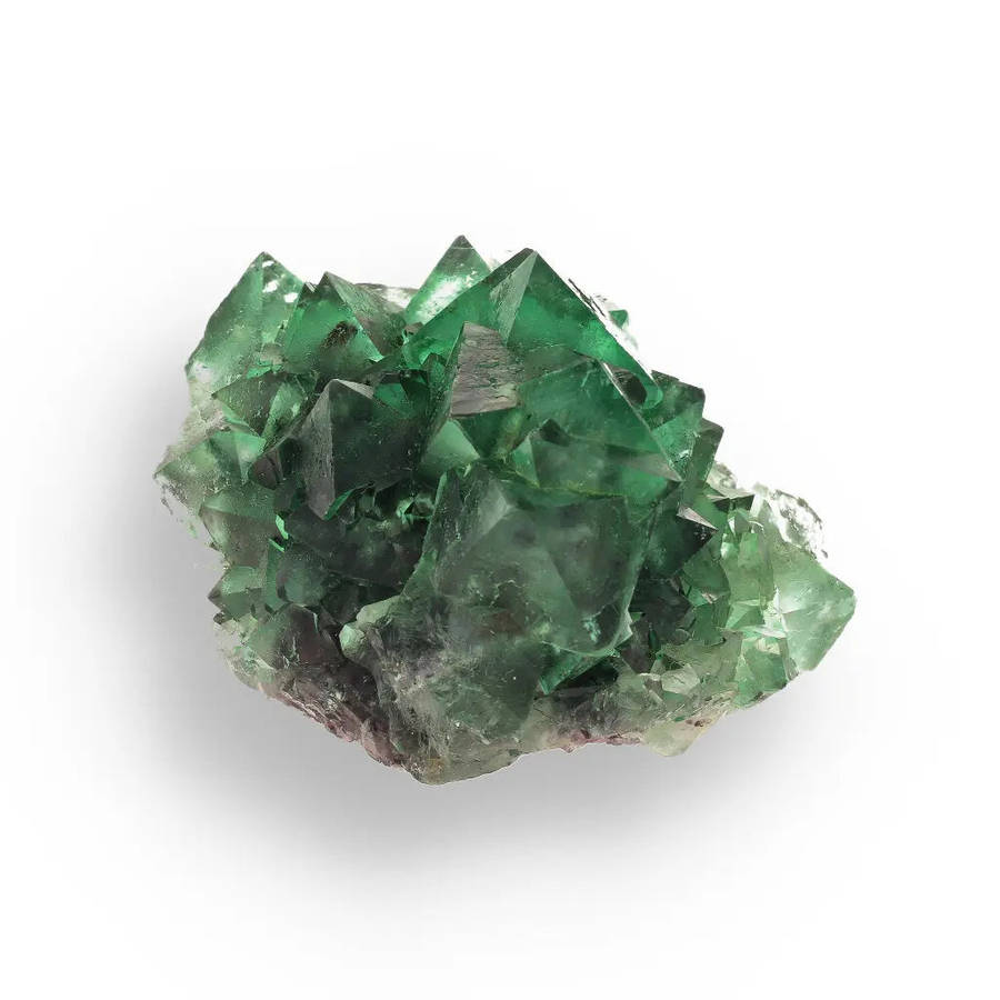 Spectacular Green and Purple Fluorite Octahedral Crystal Cluster - Riemvasmaak, Northern Cape, So...