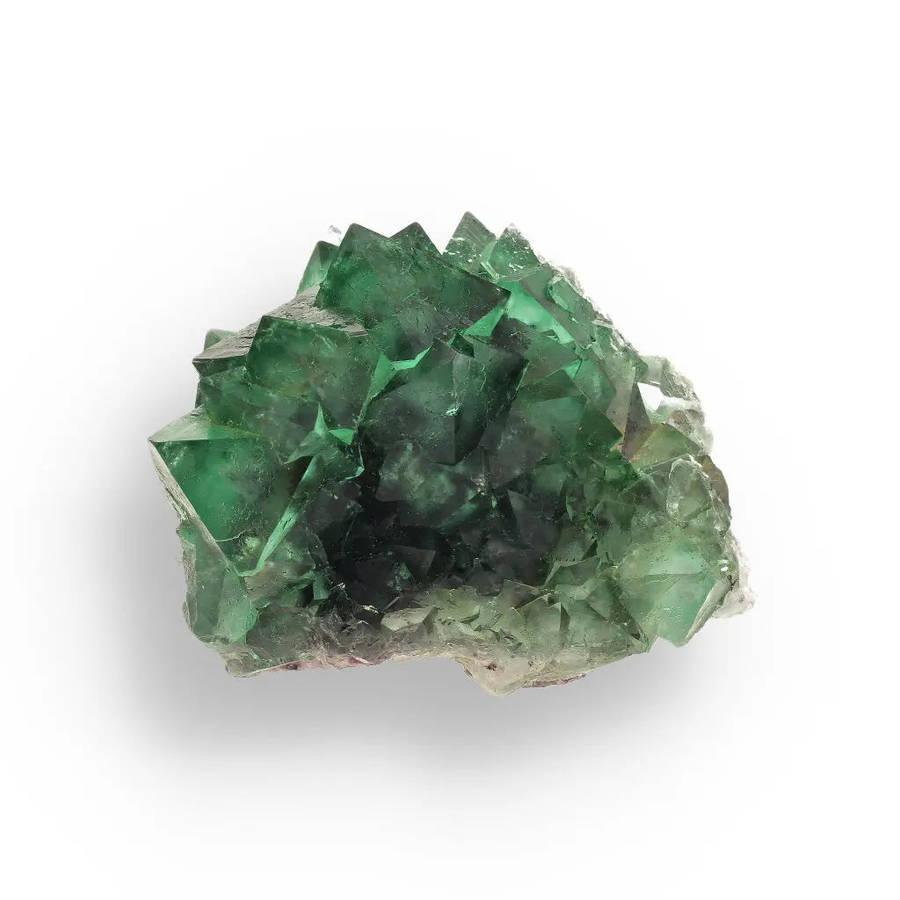 Spectacular Green and Purple Fluorite Octahedral Crystal Cluster - Riemvasmaak, Northern Cape, So...