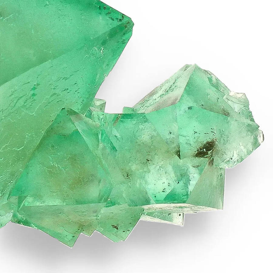 Rare Green Fluorite Octahedral Crystal Cluster - Riemvasmaak, Northern Cape, South Africa