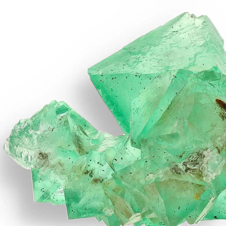 Rare Green Fluorite Octahedral Crystal Cluster - Riemvasmaak, Northern Cape, South Africa