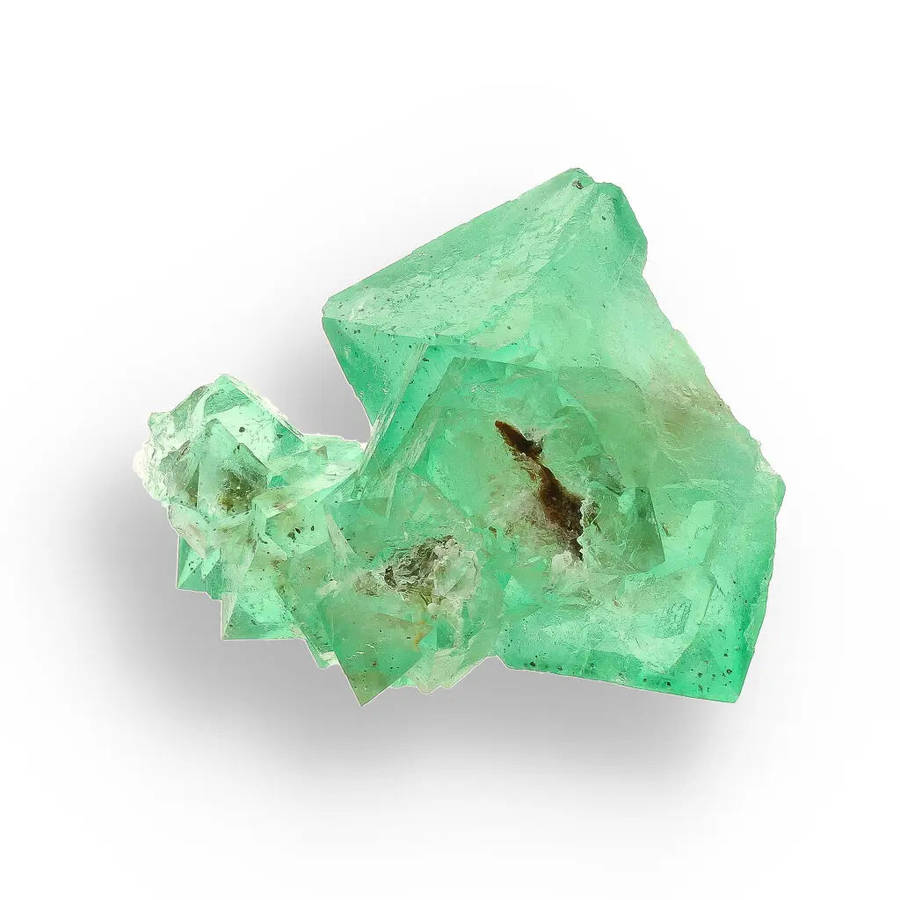 Rare Green Fluorite Octahedral Crystal Cluster - Riemvasmaak, Northern Cape, South Africa