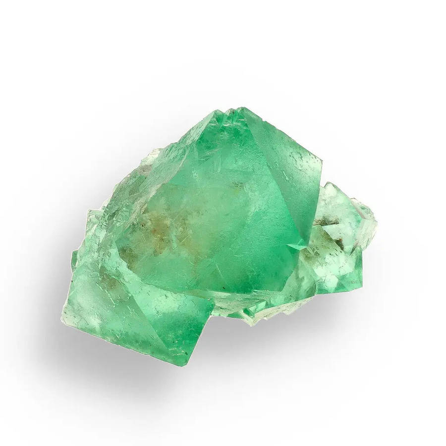 Rare Green Fluorite Octahedral Crystal Cluster - Riemvasmaak, Northern Cape, South Africa
