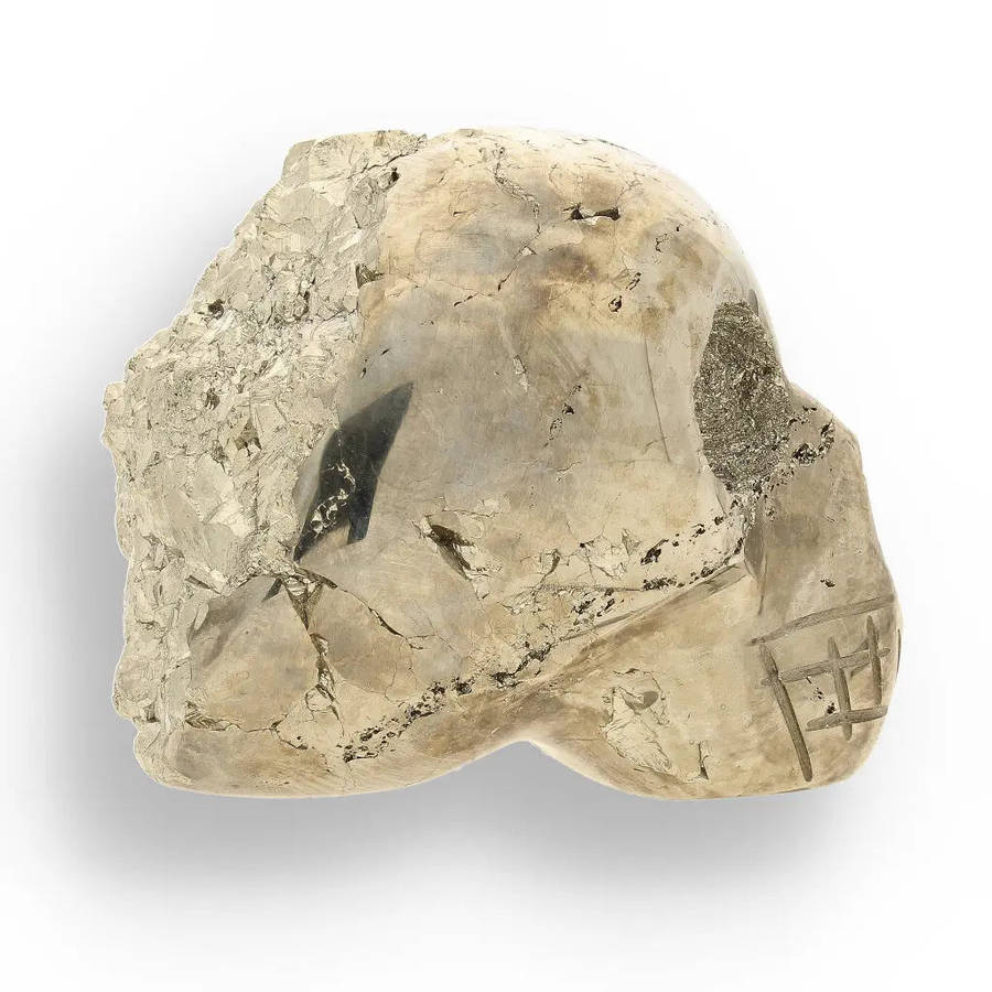 Mystical Pyrite Carved Skull: A Unique Fusion of Power & Protection