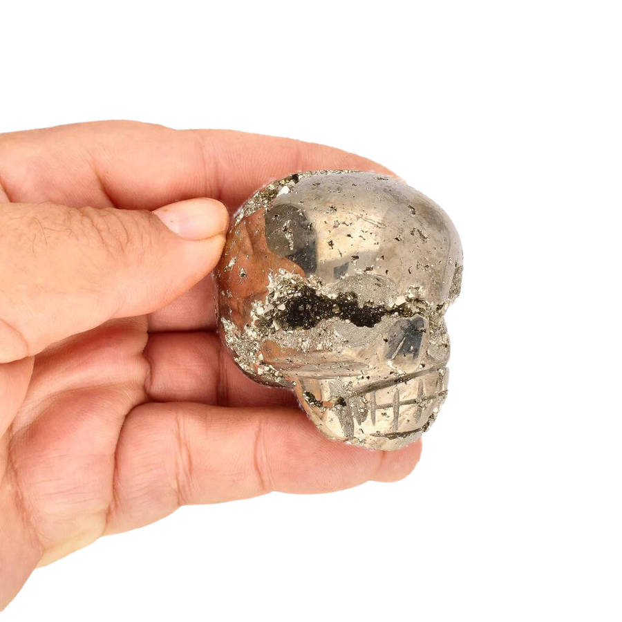 Fools Gold, Ancient Secrets: One-of-a-Kind Pyrite Carved Skull