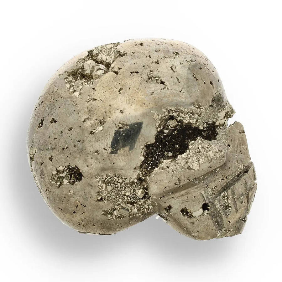 Fools Gold, Ancient Secrets: One-of-a-Kind Pyrite Carved Skull