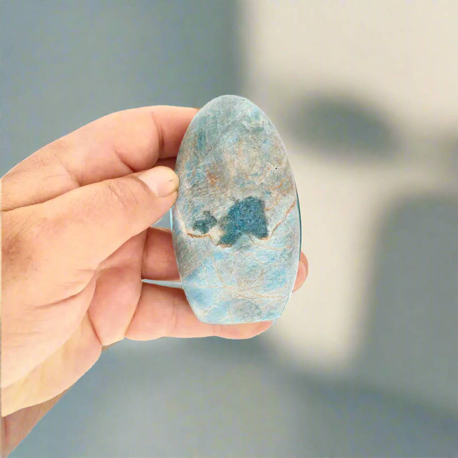 Apatite Freeform - Madagascar Blue Crystal for Motivation