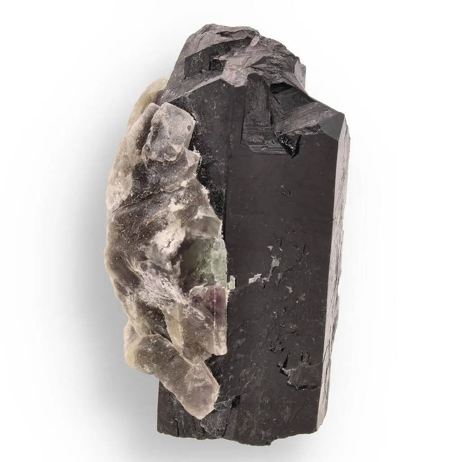 Schorl Black Tourmaline with Fluorite