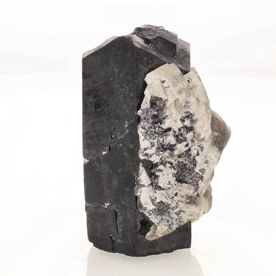 Schorl Black Tourmaline with Fluorite