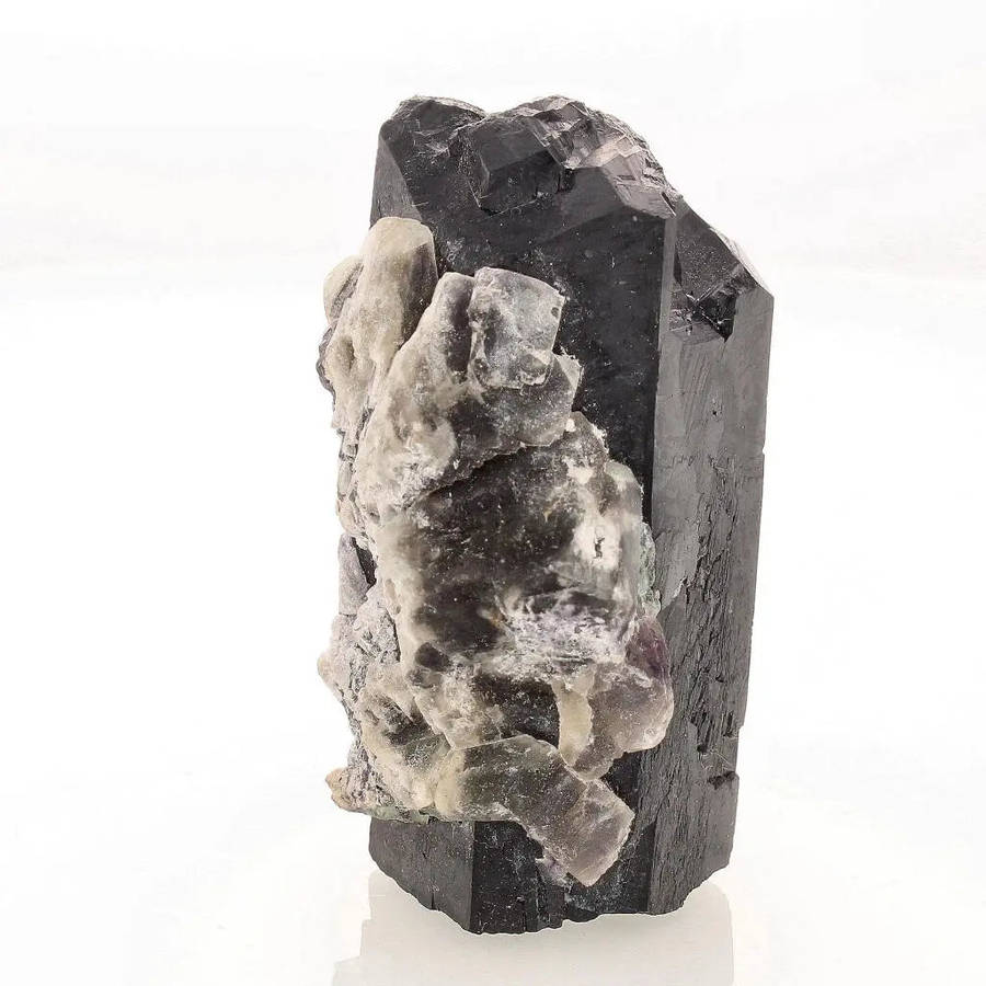 Schorl Black Tourmaline with Fluorite