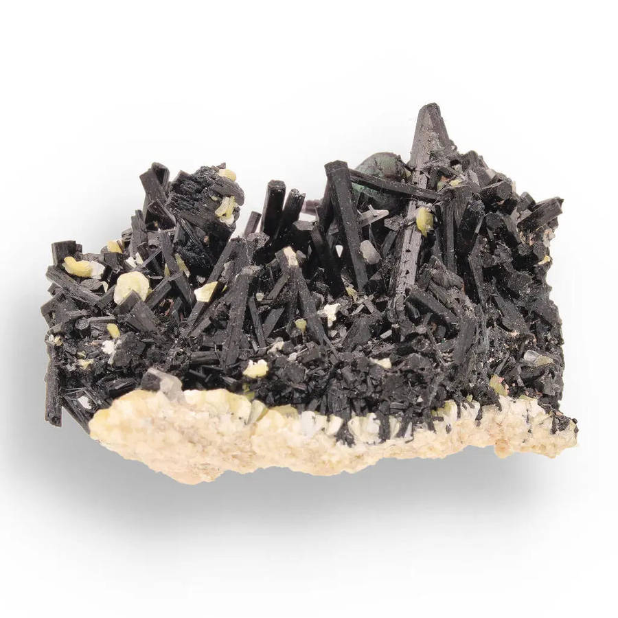 Schorl Tourmaline, Muscovite and Fluorite Cluster