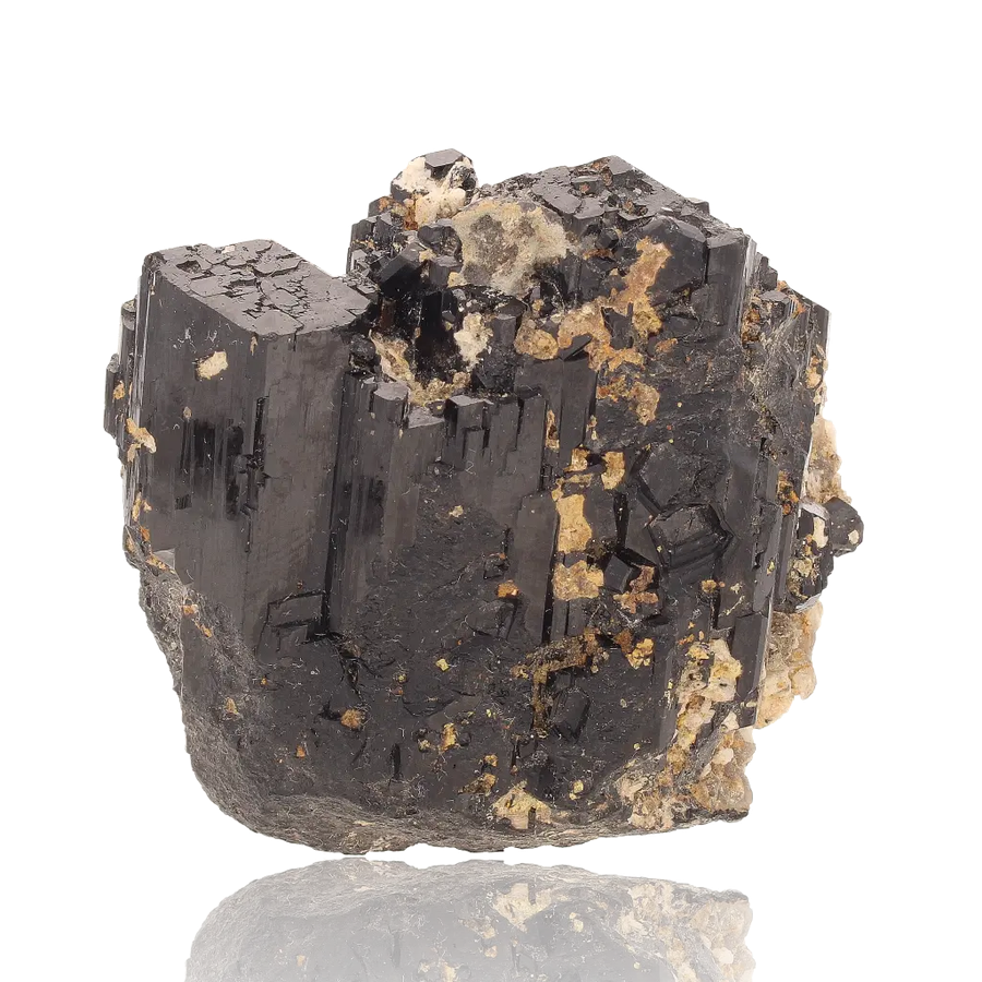 Schorl Black Tourmaline with Feldspar