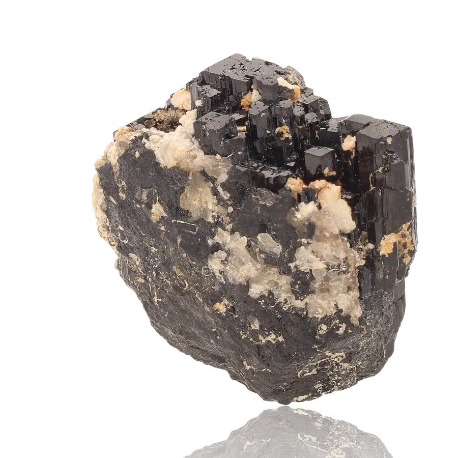 Schorl Black Tourmaline with Feldspar
