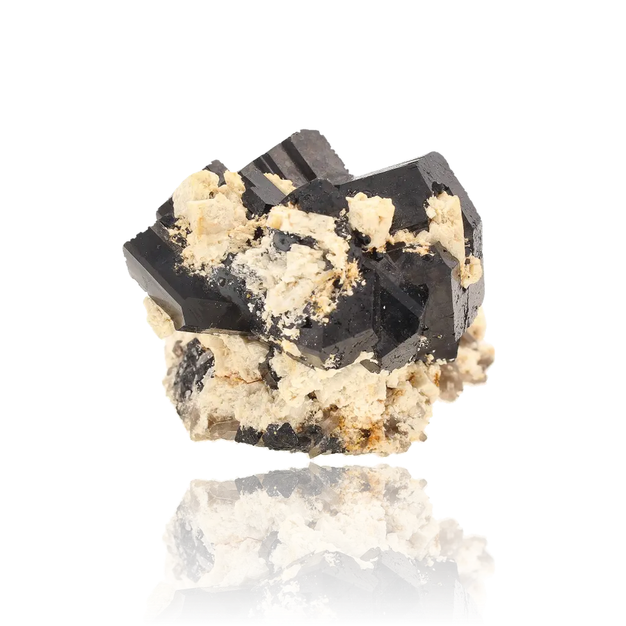 Schorl Black Tourmaline with Feldspar