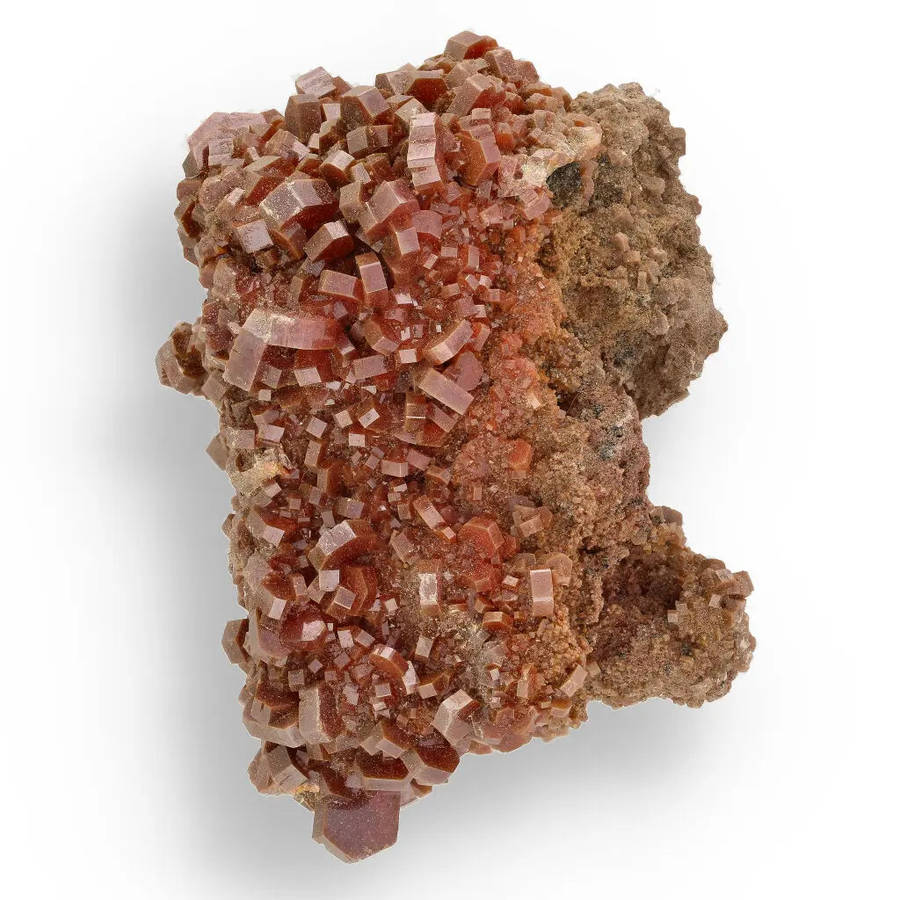 Vanadinite Formation: Collectors Specimen on Natural Rock