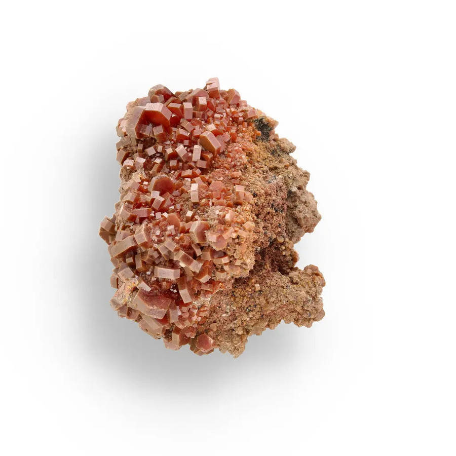 Vanadinite Formation: Collectors Specimen on Natural Rock