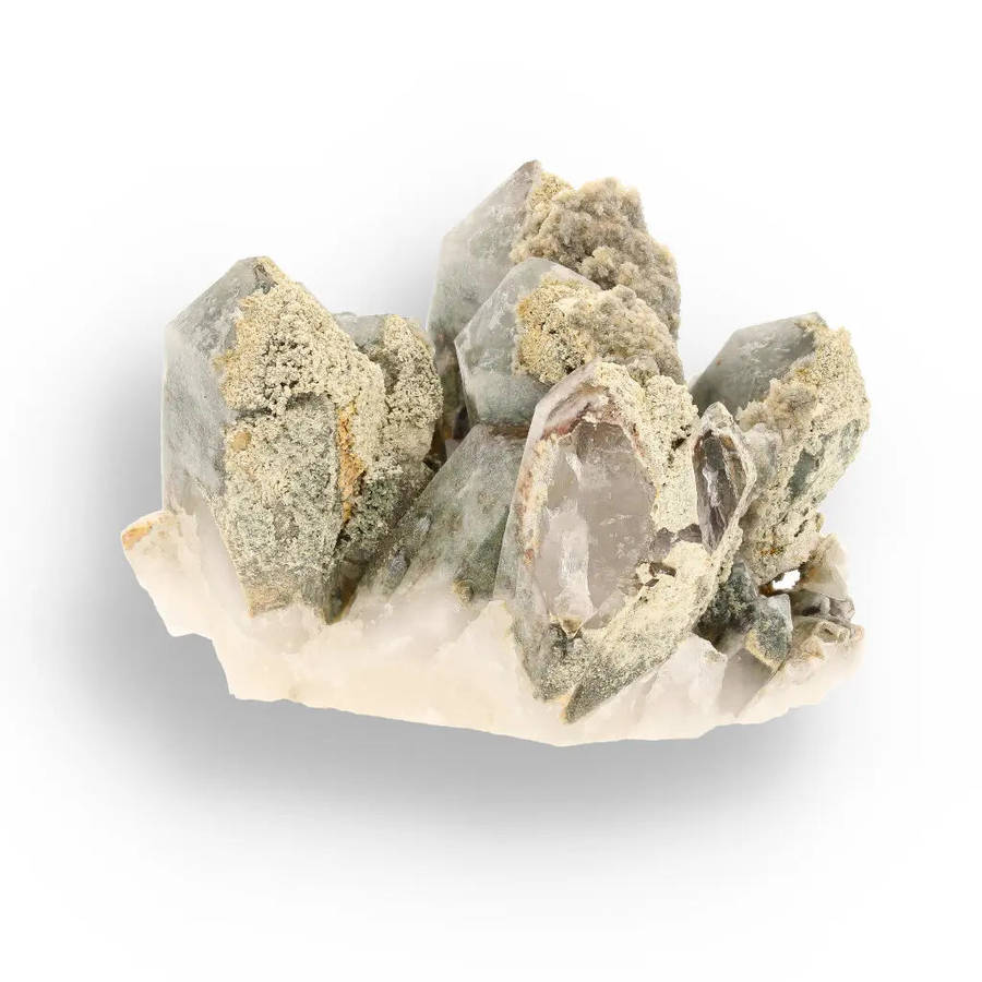 Museum Chlorite Quartz Crystal Cluster Northern Cape