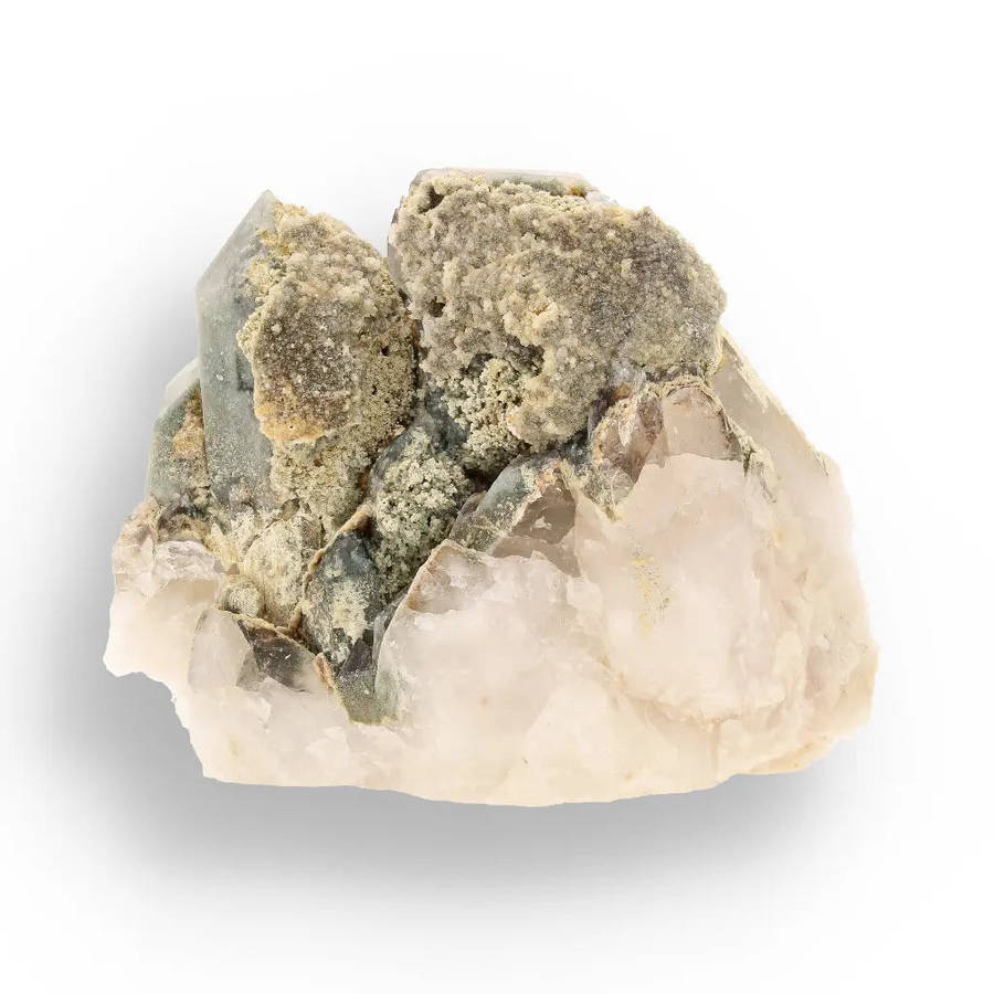 Chlorite Included Quartz Multi-Crystal South Africa
