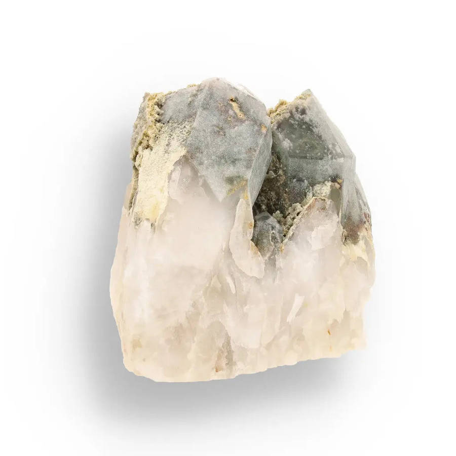 Chlorite Included Quartz Multi-Crystal South Africa