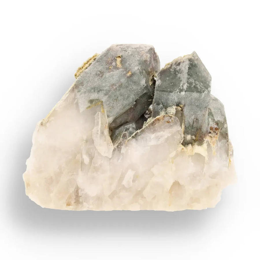 Chlorite Included Quartz Multi-Crystal South Africa