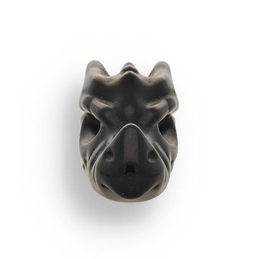 Black Onyx Dragon Head - Shadow Guardian