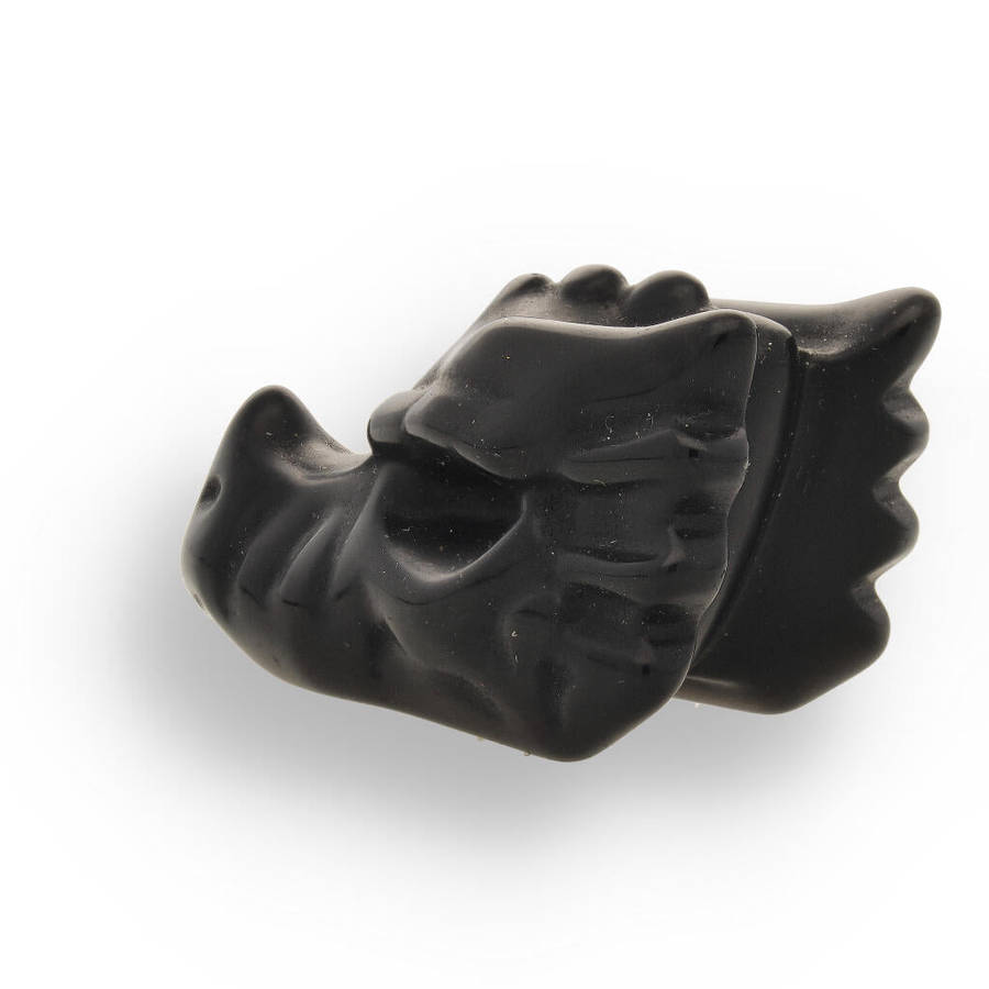 Black Onyx Dragon Head - Shadow Guardian