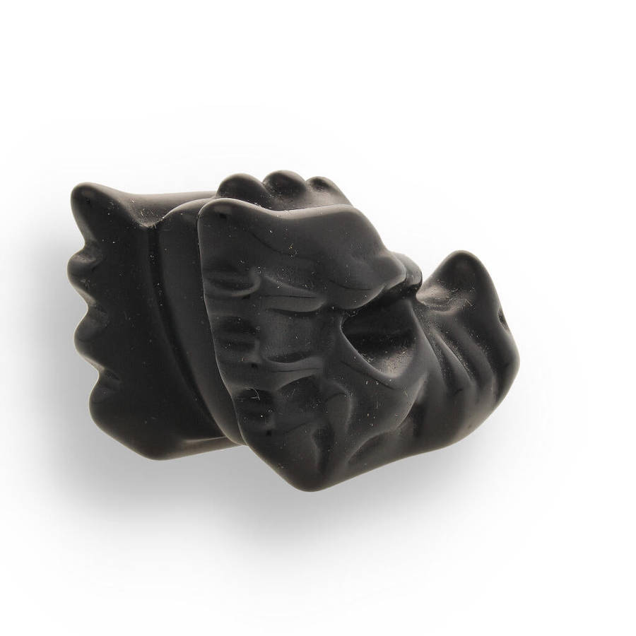 Black Onyx Dragon Head - Shadow Guardian