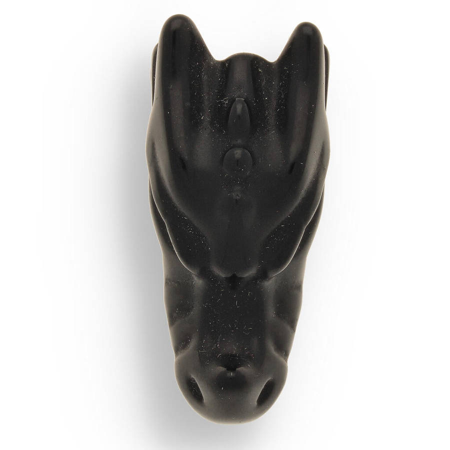 Black Onyx Dragon Head - Shadow Guardian