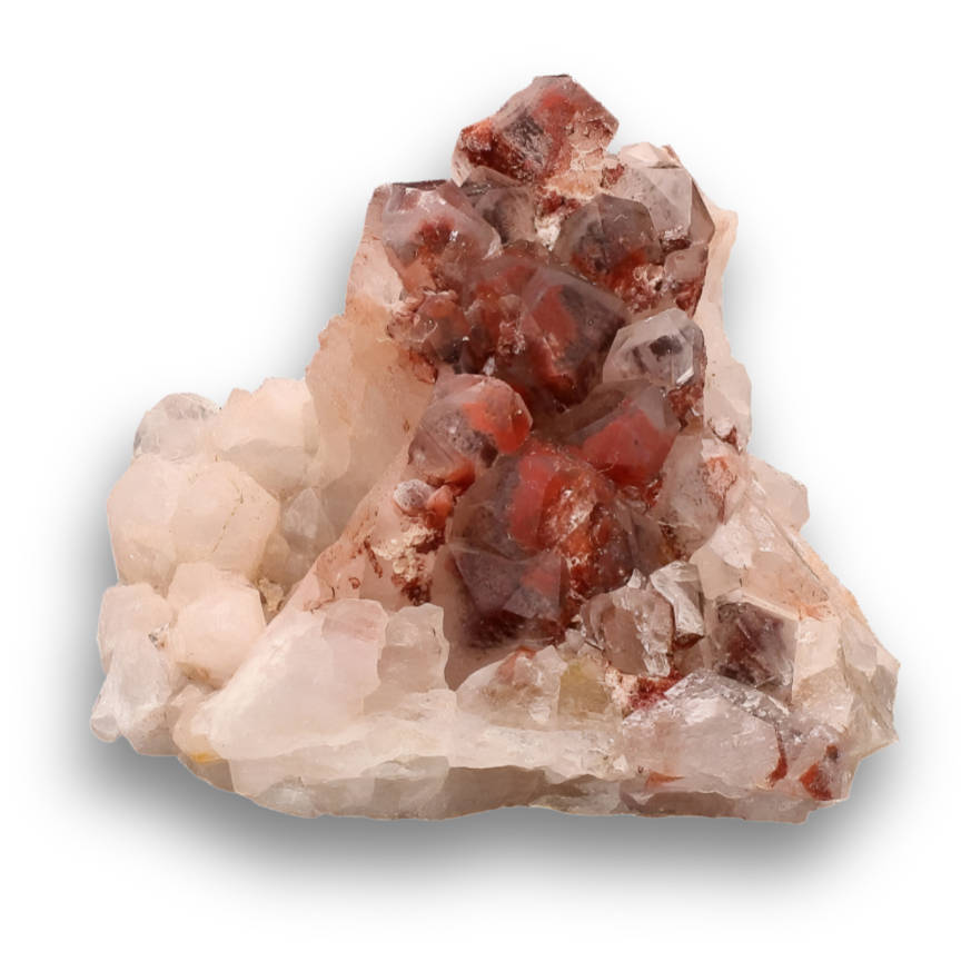 Orange River Hematite Quartz Cluster